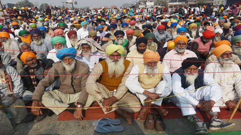 بھارت:   کسانوں کے احتجاج کا11واں روز ، 8 دسمبر کو ملک گیر ہڑتال کا اعلان