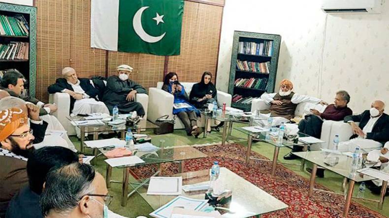 سینٹ سےاستعفے نہیں دیں گے،پی ڈی ایم اجلاس کی  اندرونی کہانی