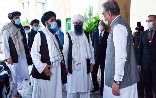  افغان طالبان سیاسی کمیشن کے وفد کی شاہ محمود قریشی سے ملاقات