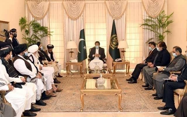 وزیراعظم سے  ملا عبدالغنی برادر کی سربراہی میں طالبان وفد کی ملاقات،خطے میں امن پر بات چیت