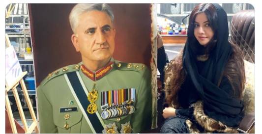  رابی پیرزادہ کا جنرل باجوہ کو خراج تحسین، پینٹنگز شیئر کر دیں