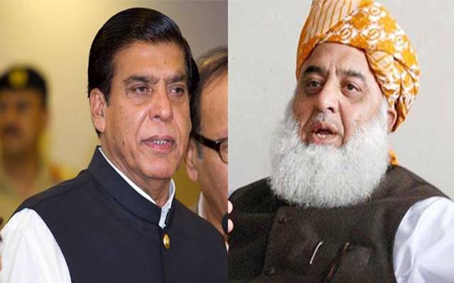مولانا فضل الرحمان سے راجہ پرویز اشرف کی ملاقات، سینیٹ انتخابات سے متعلق آگاہ کیا