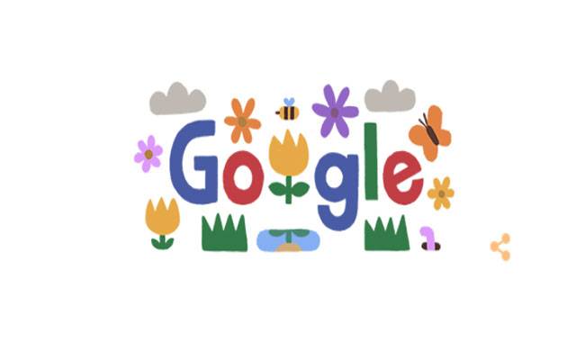 جشن بہاراں ۔۔ گوگل نے ڈوڈل پر پھول سجالئے