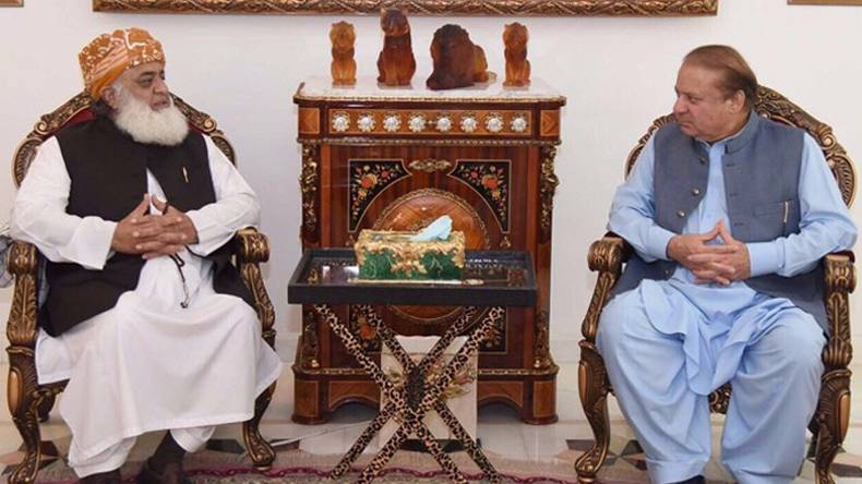  نوازشریف اور فضل الرحمان کے درمیان ٹیلیفونک رابطے کی اندرونی کہانی