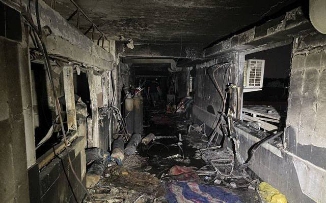 عراق : ہسپتال میں آتشزدگی ۔۔ 82 مریض  چل بسے  
