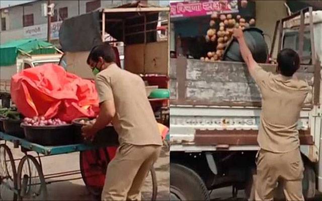 فرض کی ادائیگی یا کچھ اور ؟ سرکاری ملازم نے ماں کا سبزی کا ٹھیلا ہٹا دیا