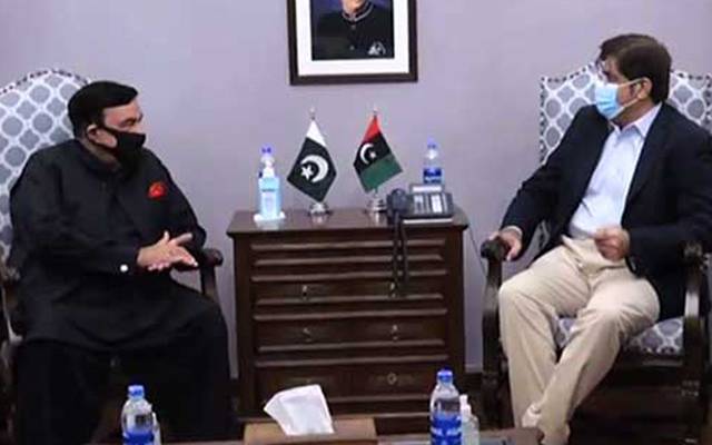  کسی بھی چیز کی ضرورت پڑے، مہیا کرینگے، شیخ رشید کی مراد علی شاہ کو یقین دہانی