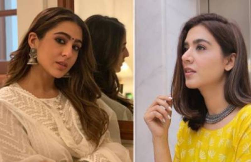 منشا پاشا کی بالی وڈ اداکارہ سارہ خان سے مشابہت ۔۔سو شل میڈیا پر نیا محا ذ کھل گیا