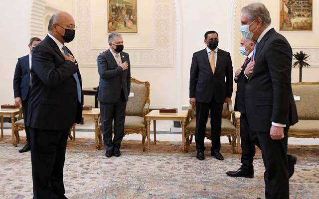 شاہ محمودکی عراقی صدر اور ہم منصب سے ملاقاتیں۔۔ دو طرفہ تعلقات اور عالمی امور پر تبادلہ خیال