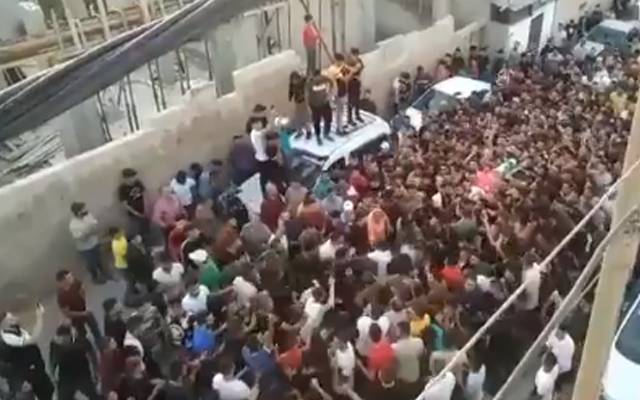 اسرائیلی فوج کی فائرنگ سے شہید ہونیوالے سعید حمائل کی نماز جنازہ ادا