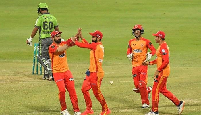  اسلام آباد یونائیٹڈ نے لا ہو ر قلندرز کو 28 رنزسے شکست دے دی