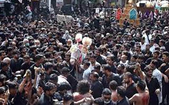 لاہور: نثار حویلی سے شبیہ ذوالجناح کا مرکزی جلوس برآمد