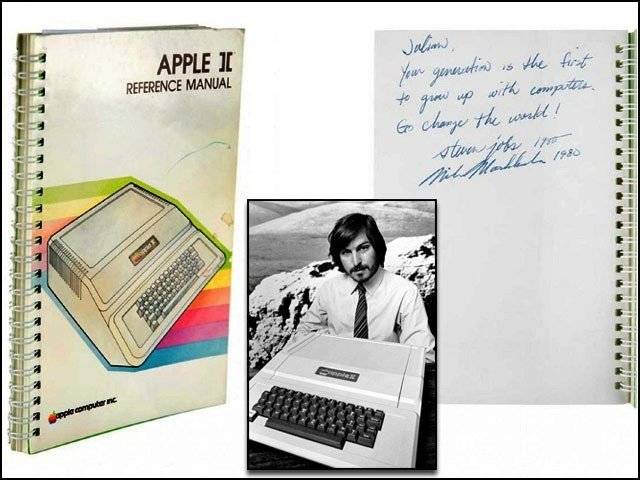  جاؤ، دنیا بدل دو۔۔ سٹیو جابز کا 1980 میں دستخط کردہ کمپیوٹر آپر یٹنگ مینوئل کروڑوں میں نیلام