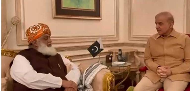 شہباز شریف،فضل الرحمان،ملاقات