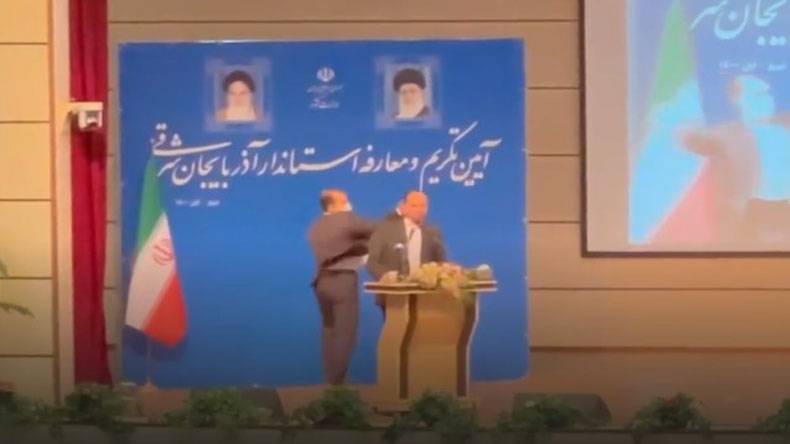 ایرانی گورنر، تھپڑ ، ویڈیو