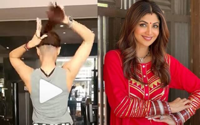 بالی ووڈ اداکارہ، شلپاشیٹھی، آدھا سر منڈوانے