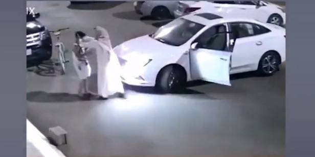 گاڑی، سائیکل ، ٹکر، سعودی شہری
