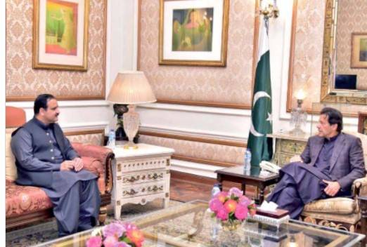 وزیر اعظم عمران خان سے وزیراعلیٰ پنجاب سردار عثمان بزدارکی ملاقا ت