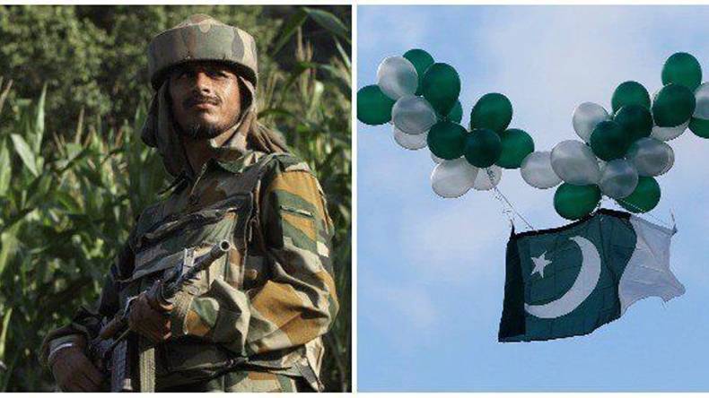 بی ایس ایف، سپاہی، پاکستانی ،غبارے