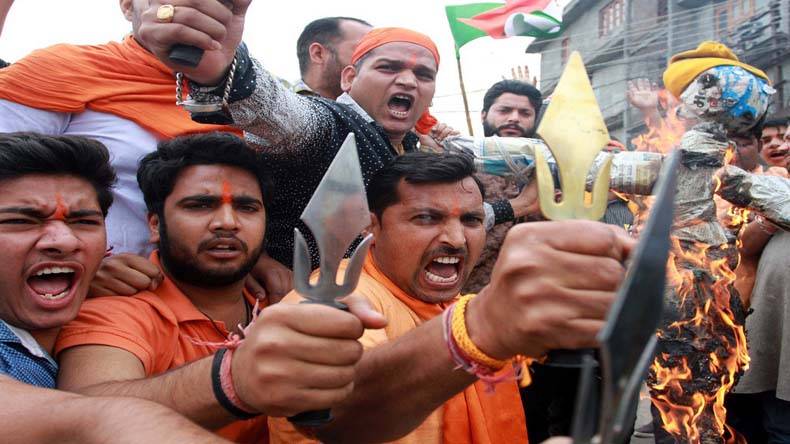 ہندو، انتہاپسند،  نعرے بازی 
