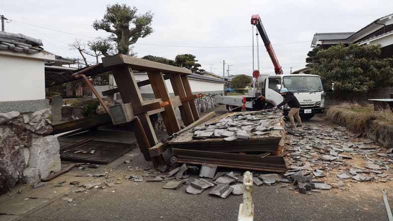 جاپان, زلزلہ, تباہی, منظر