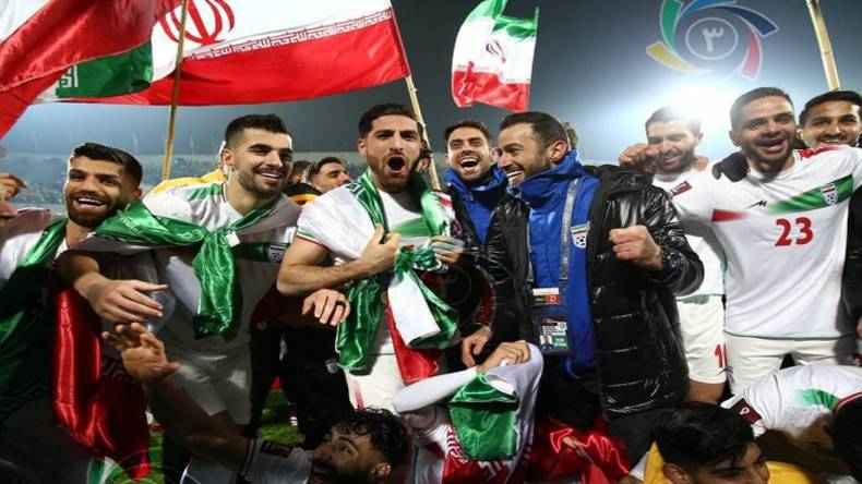 ایرانی، فٹبال، ٹیم ،جیت ،جشن
