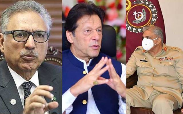 صدر مملکت عارف علوی,وزیراعظم عمران خان ، آرمی چیف جنرل قمر جاوید باجوہ, ملاقات, قومی سلامتی,