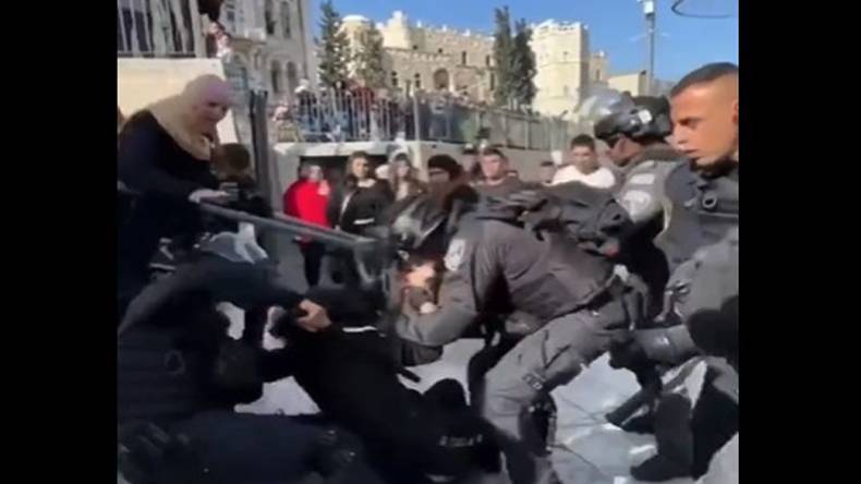 اسرائیلی، پولیس، فلسطینی ،لڑکی ،تشدد 