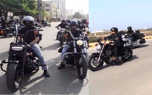 یوم پاکستان کے موقع پر ہارلے ڈیوڈسن بائیک ریلی کا انعقاد