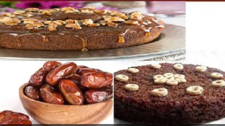 کھجور ,مزے دار, کیک 