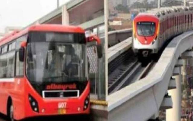 میٹرو بس ، اورنج ٹرین بند، فائل فوٹو