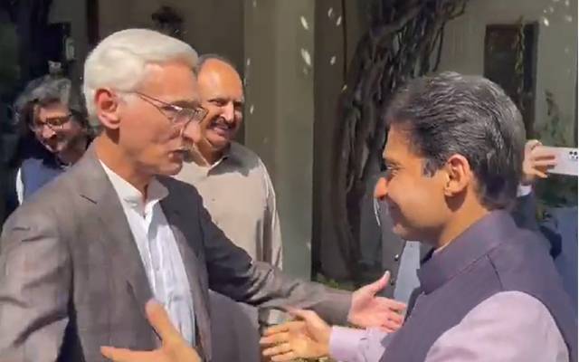وزیراعلیٰ پنجاب حمزہ شہباز، تحریک انصاف، ترین گروپ کے سربراہ، جہانگیر ترین، رہائش گاہ پہنچے