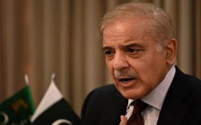 وزیراعظم شہبازشریف، عمران خان، ایبٹ آباد، خطاب، سازش قرار