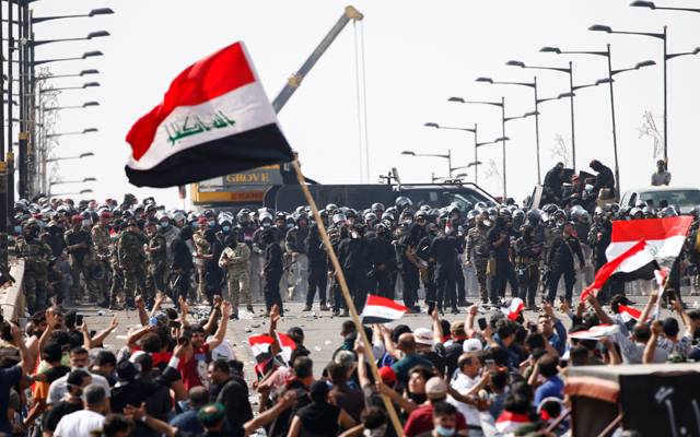عراق میں متشدد مظاہرے جاری، کم از کم 20 افراد ہلاک درجنوں زخمی