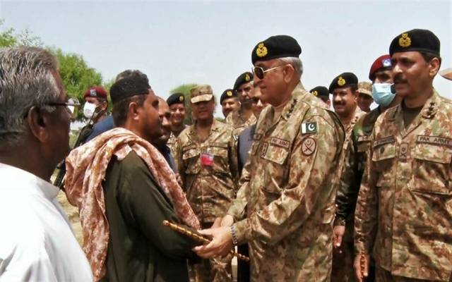 جنرل قمر جاوید باجوہ کا سیلاب سے متاثرہ علاقوں راجن پور اور روجھان کا دورہ