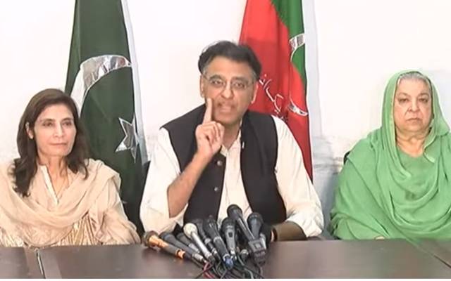 پاکستان تحریک انصاف, اسد عمر, ڈاکٹر یاسمین راشد, 24 نیوز