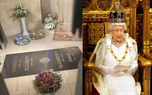 ملکہ الزبتھ کی قبر کی تصاویر سوشل میڈئا پر وائرل 