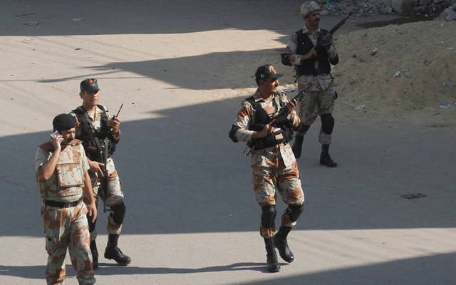 نامعلوم افراد کی فائرنگ، رینجرز کے 2 اہلکار زخمی