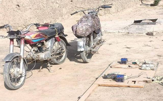 بڑی دہشت گردی ناکام، بارودی مواد نصب شدہ موٹر سائیکلیں برآمد