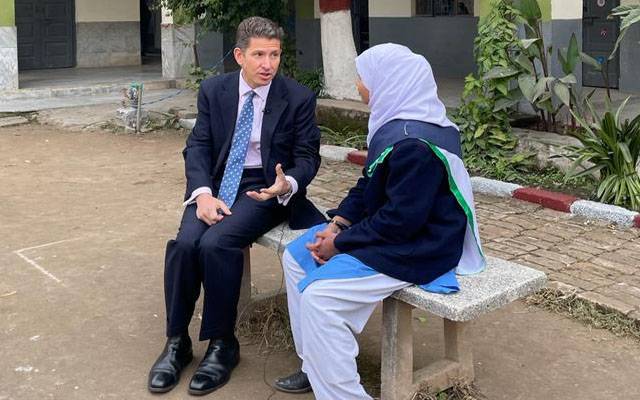 برطانوی ہائی کمشنر ڈاکٹر کرسچین ٹرنر کا جبہ تیلی، اسلام آباد میں گرلز سکول کا دورہ