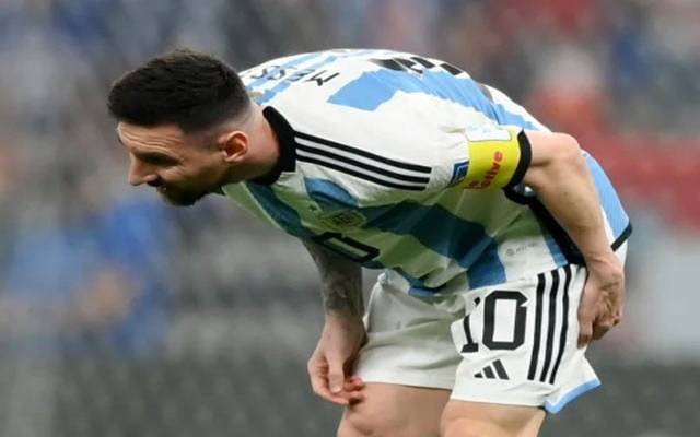 فٹبال ورلڈ کپ: میسی کی فائنل میں شرکت مشکوک