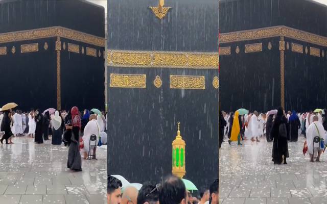 مکہ مکرمہ، گردونواح، موسلادھار بارش، عمرہ زائرین، روح پرور مناظر، لطف اندوز،