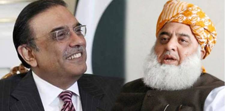  مولانا فضل الرحمان کی آصف علی زرداری سے ملاقات،اہم امور پر تبادلہ خیال 
