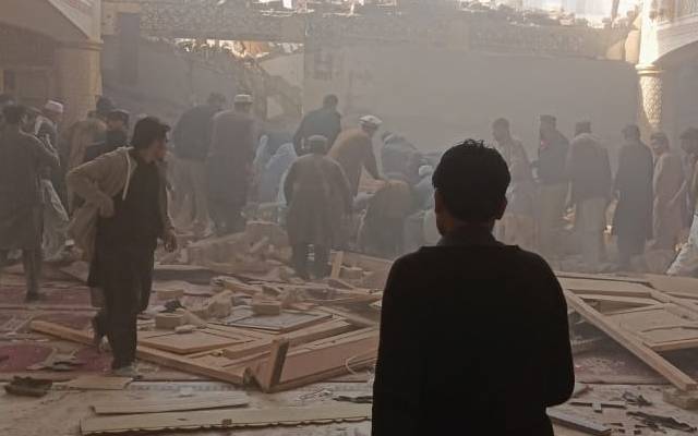 پشاور: پولیس لائن کی مسجد میں دھماکا،59 افراد شہید، 157 زخمی