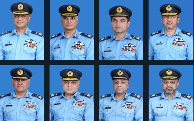 پاک فضائیہ کے 8 افسران کی ائیر وائس مارشل کے عہدے پر ترقی