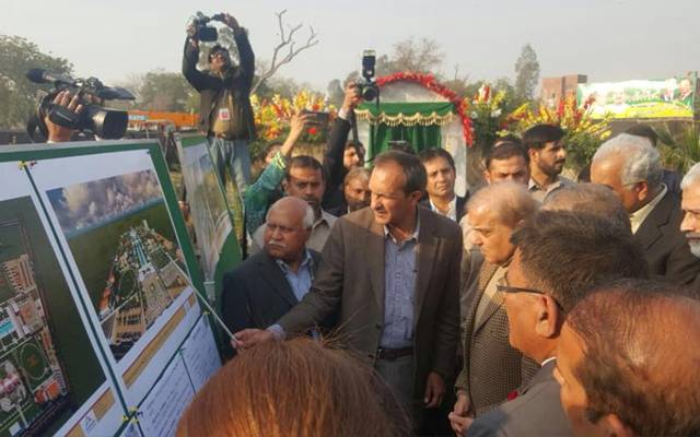 وزیر اعظم شہباز شریف نے لاہور میں باب پاکستان کا سنگ بنیاد رکھ دیا