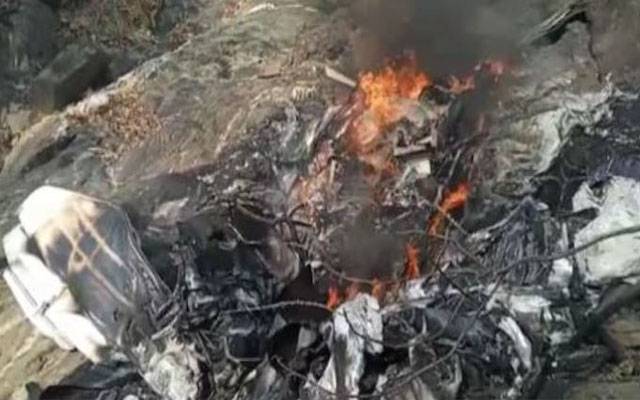 مدھیہ پردیش میں بھارتی طیارہ گر کر تباہ، پائلٹ اور انسٹرکٹر ہلاک