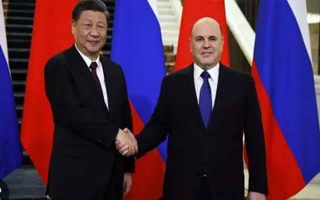 چینی صدر شی جن پنگ اور روسی وزیر اعظم کے درمیان ملاقات،اہم امور پر تبادلہ خیال 