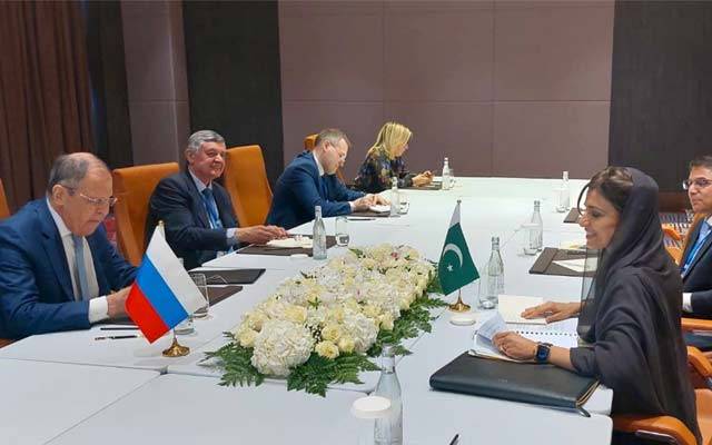 حنا ربانی کھر کی روسی وزیر خارجہ سے ملاقات، دو طرفہ تعلقات پر تبادلہ خیال