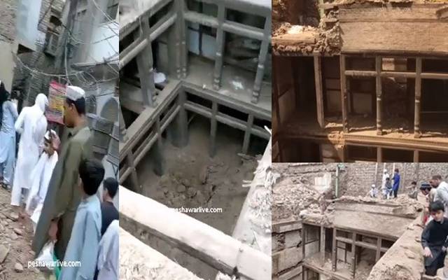 پشاور میں گھر کی بنیادیں کھودی گئیں تو اندر ایک اور دو منزلہ گھر نکل آیا جسے دیکھ کر لوگ حیران رہ گئے۔